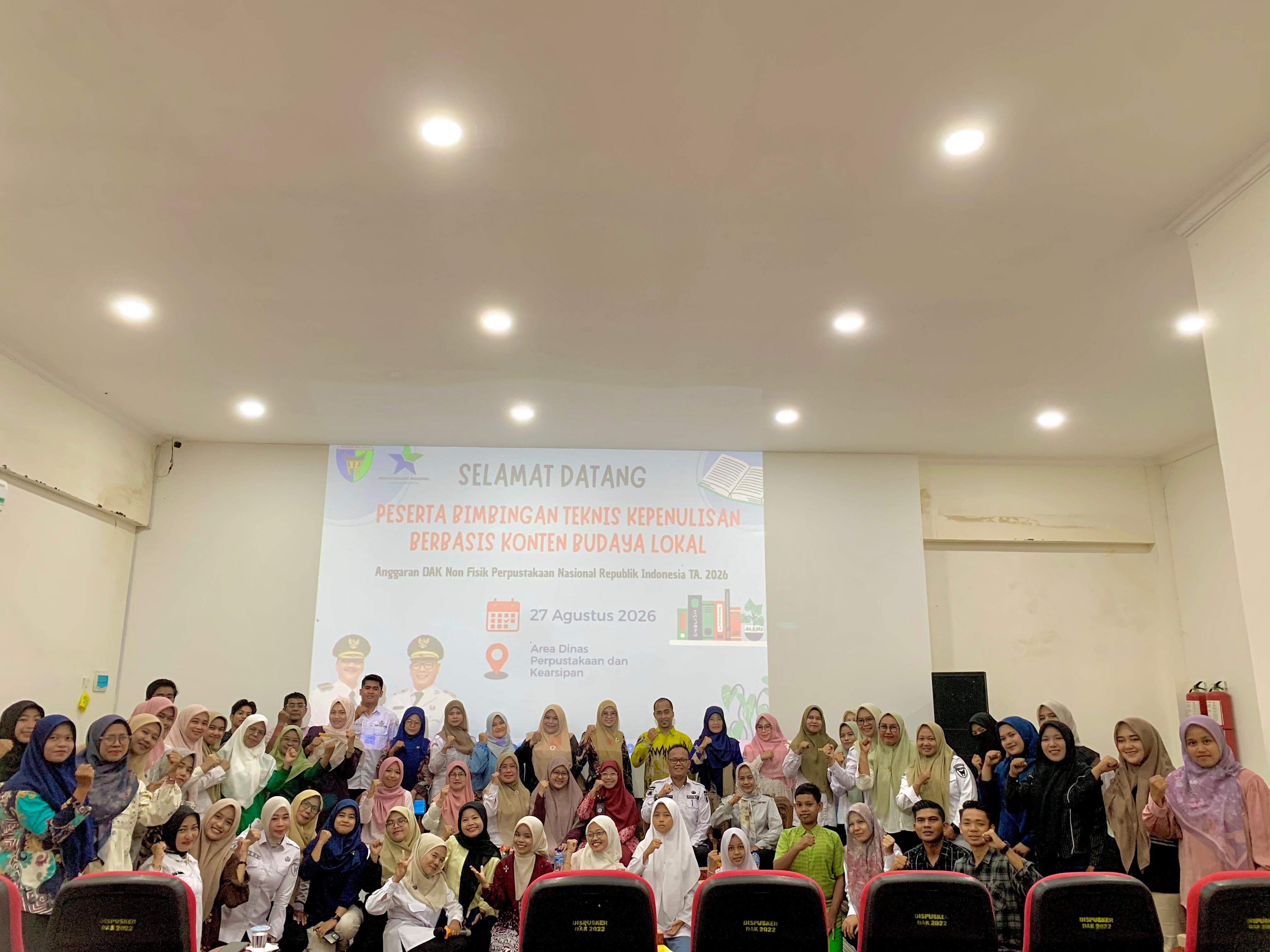 Dinas Perpustakaan dan Kearsipan Pesisir Selatan Gelar Bimtek Kepenulisan Konten Budaya Lokal