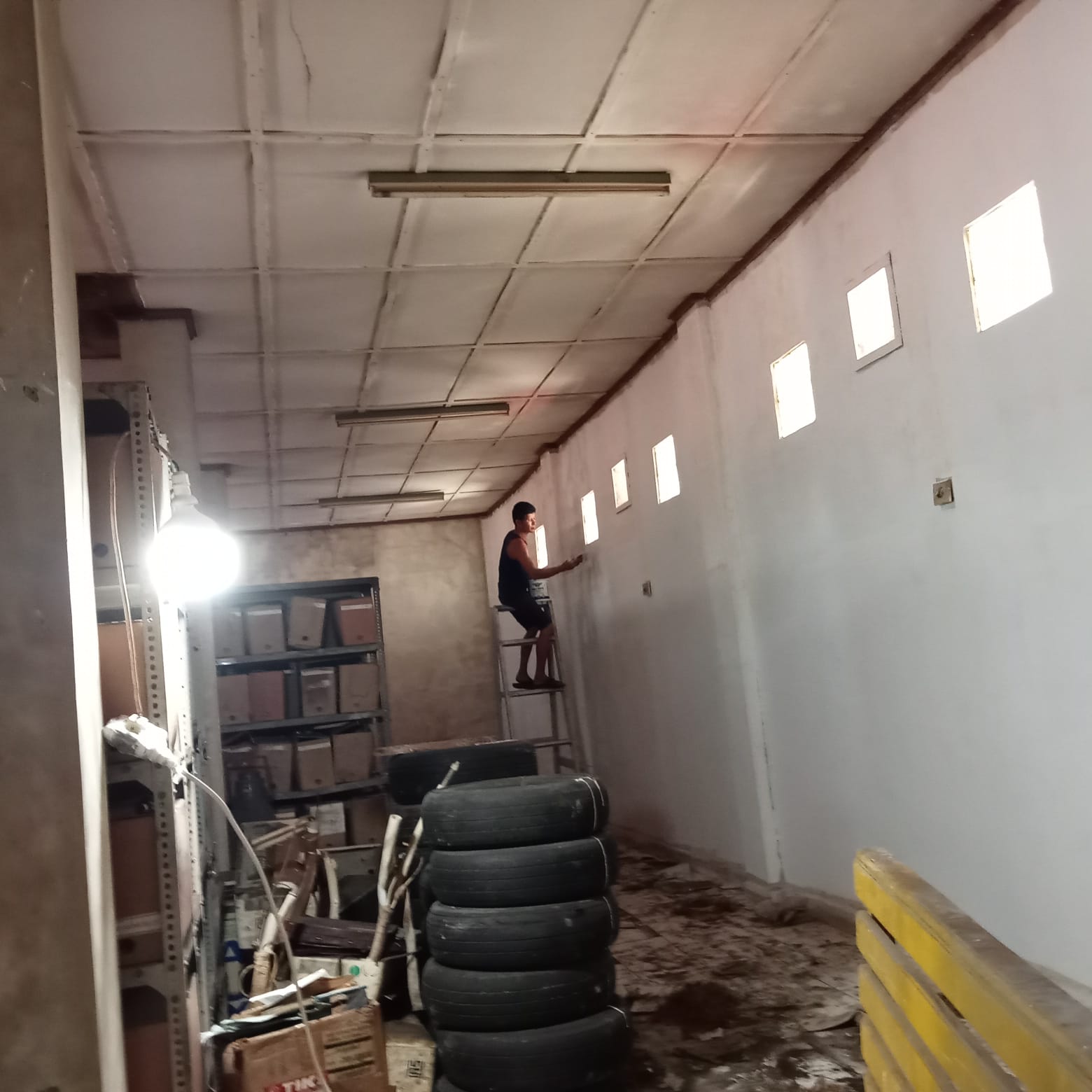 Perbaikan Depo Arsip Akibat Kebakaran